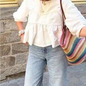 Rosae Paris Le Nestor Blouse in Blue